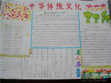 中国传统文化手抄报：文房四宝