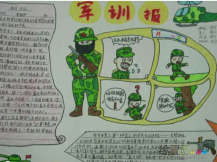 军训手抄报：记新生入学军事训练