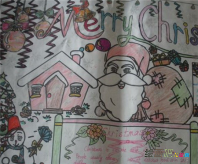 圣诞节手抄报：圣诞夜