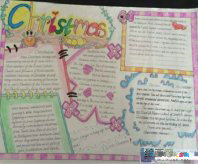 圣诞节手抄报：我和圣诞老人的一天