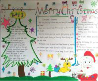 圣诞节手抄报：圣诞大餐吃火鸡的传统