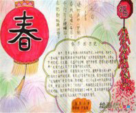 春节手抄报：春节手抄报版面设计图