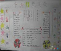 中国传统文化手抄报：留一道缝隙