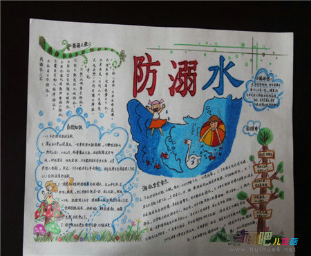 防溺水手抄报：生命无价，水无罪