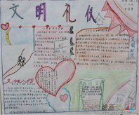 文明礼仪手抄报：辉煌的历史，灿烂的文明