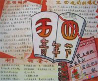 五四青年节手抄报：释放青春的能量，点燃心中