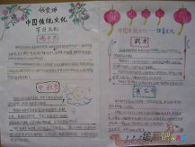 中国传统文化手抄报：中国结