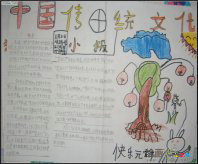 中国传统文化手抄报：中国结