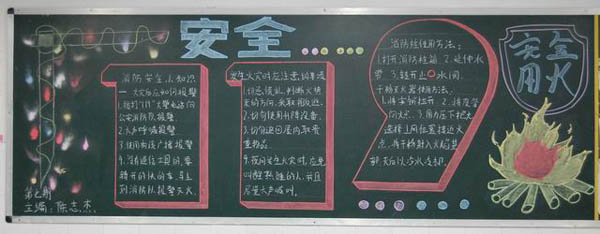 消防安全黑板报:家庭防火“四宝” 消防安全黑板报:家庭防火“四宝”