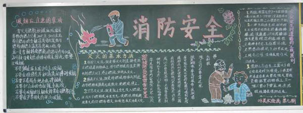 消防安全黑板报：安全疏散标识