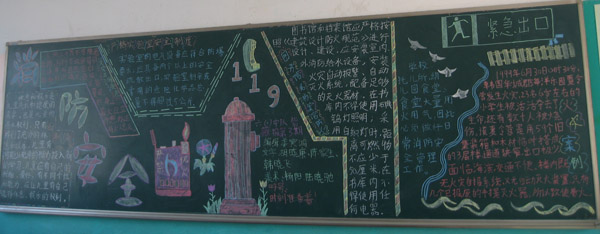 消防安全黑板报：危险场所、危险部位标识