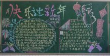 迎新年黑板报：拜年的习俗