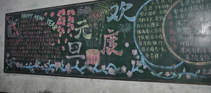 元旦黑板报：1988年1月1日，北京天安门城楼正式对外开放