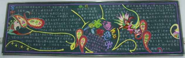推广普通话黑板报 推广普通话黑板报