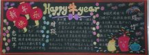 迎新年黑板报：元旦送礼