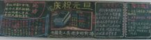 迎新年黑板报：眺望新年的曙光