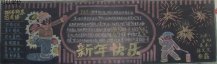 迎新年黑板报：老家过年