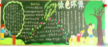 植树节黑板报：拯救绿色