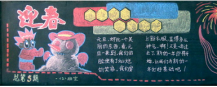迎新年黑板报：除夕的黄昏