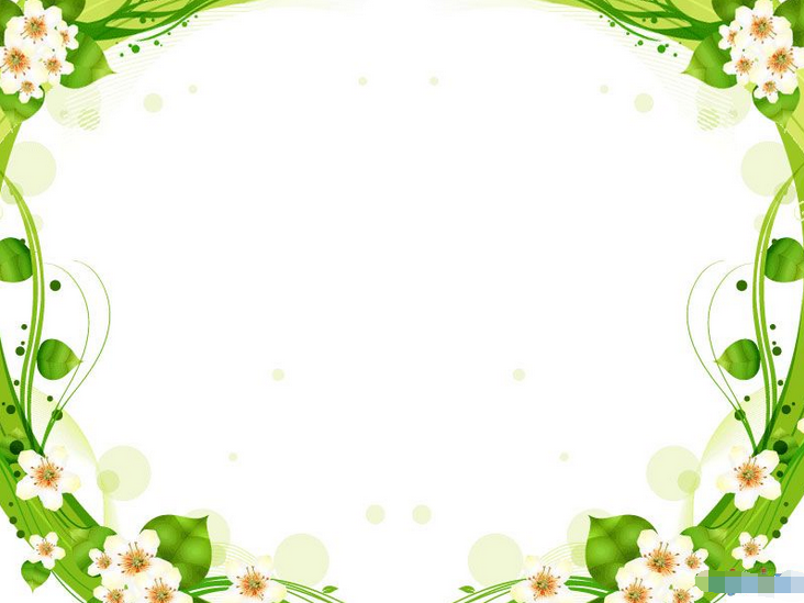 黑板报花边：梨花花边