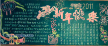 迎新年黑板报：北方春节习俗