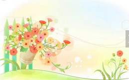 黑板报花边：鲜花锦簇