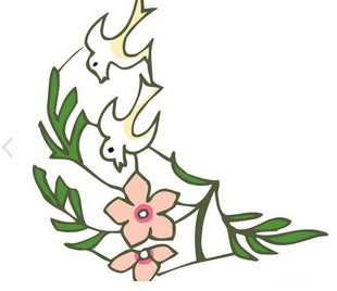 黑板报花边：黑板报花边简单又漂亮图案-和平鸽