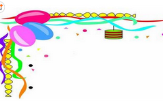 黑板报花边:气球花边 黑板报花边:气球花边