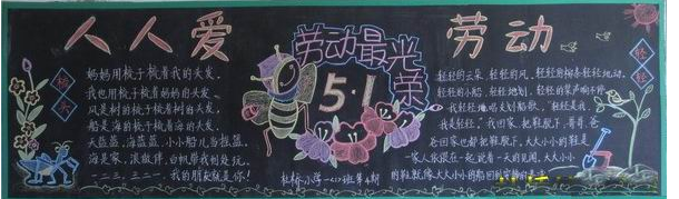 五一劳动节黑板报