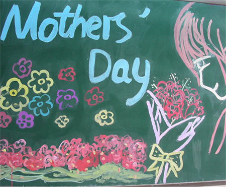 母亲节黑板报：祝您节日快乐，健康幸福
