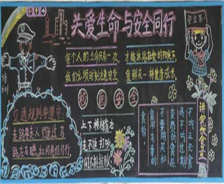 交通安全黑板报：中学生交通安全知识