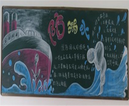 防溺水黑板报：防范