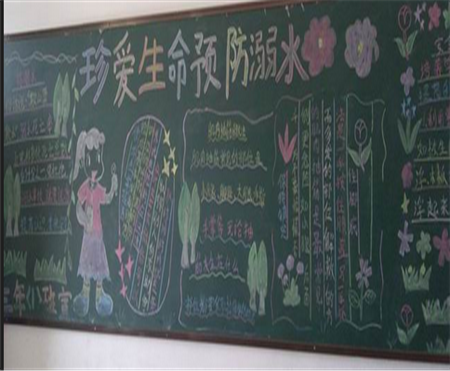 防溺水黑板报：手脚抽筋的自救方法