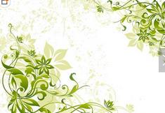 黑板报花边:绿色的花边 黑板报花边:绿色的花边