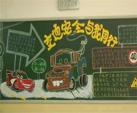 交通安全黑板报