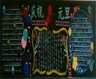 元旦黑板报：新年