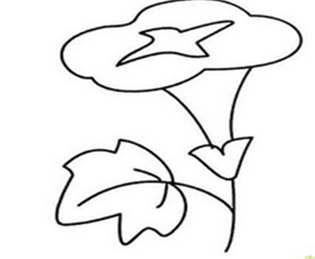 简笔画花:我喜欢牵牛花 简笔画花:我喜欢牵牛花